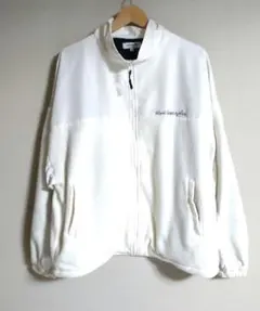 【美品】マークゴンザレス　メンズ　フリースジャケット　ホワイト　M　ロゴデザイン