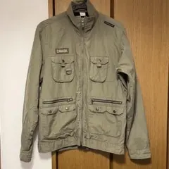 カーキ ミリタリージャケット CANADA刺繍