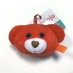 mojojojo フェイスポーチ フェイスマスコット ぬいぐるみ　赤　くま　クマ