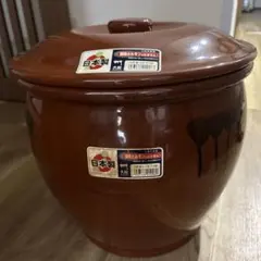 【希少フルセット】常滑焼 久松窯 丸壺 8号 蓋・純正重石012付 漬物かめのサムネイル