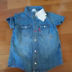 BREEZE デニム 半袖シャツ 90cm