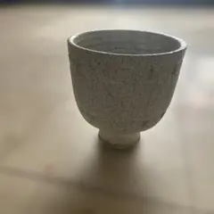 陶器製植木鉢 白灰色