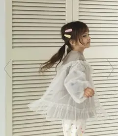 pairmanon ペアマノン チュール付き ギャザー 切替え プルオーバー