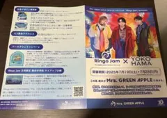 Mrs. GREEN APPLE 10周年記念　FJORD チラシ