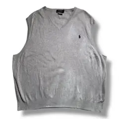 F1223【即購入OK】POLO RALPH LAUREN　ニットベスト　2XL