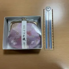 色がま口財布