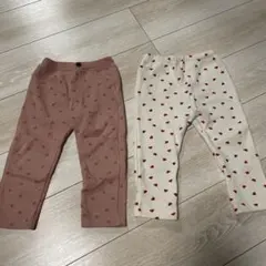 ハート柄ボトムス 90サイズ 2点セット