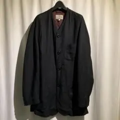 archive 【armani jeans】 ジャケット　黒　ノーカラー