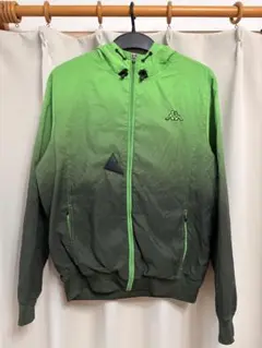 Kappa 00s グラデーション フードジャケット グリーン y2kのサムネイル
