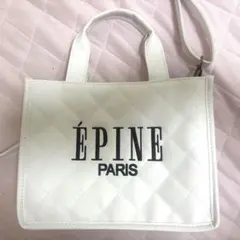 ÉPINE PARIS エピヌ キルティング ショルダーバッグ WHITEのサムネイル