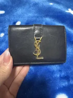 SAINT LAURENT 三つ折り財布 ブラック