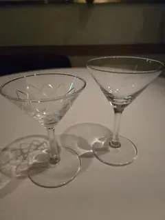 クリスタルカット カクテルグラス 10個セット