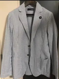 春夏　LARDINI ストライプ　シアサッカー　シャツジャケットのサムネイル