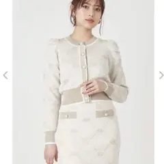 ROYAL PARTY ロゴジャガードニットスカートセットアップ