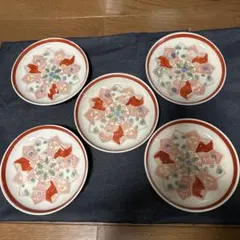 香蘭社赤絵町工房 山茶花小皿5枚 香蘭社赤絵町工房 山茶花小皿5枚 - メルカリ
