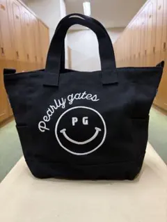 【新品・未使用】Pearly Gates ミニトートバッグ ブラック