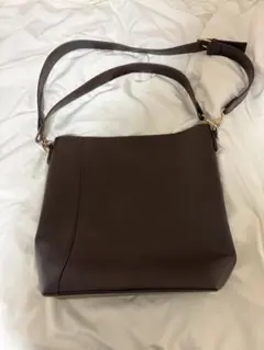 ブラウン シンプル トートバッグ 2wayのサムネイル