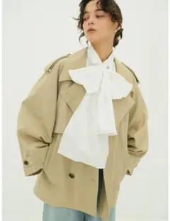 CLANE OVER SHORT TRENCH COAT