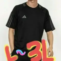 新品♦短期間限定、値下げしました♦半袖機能Ｔシャツ　スリーストライプス♦黒色系