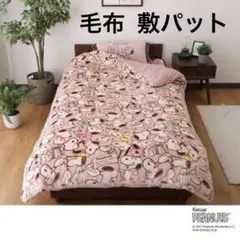 スヌーピー柄 敷きパッド100×205cm毛布140×200完売品 西川産業のサムネイル
