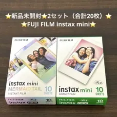 【2セット】富士フイルム チェキ フイルム instax mini 10枚入