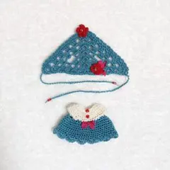 【未使用】kumukuku cocoriang アウトフィット ワンピース 青