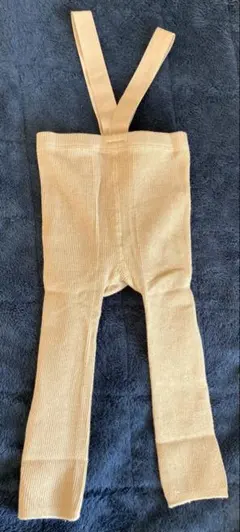 未使用 サスペンダーレギンス 80〜90 ブラウン 腹巻き ベビー 秋冬