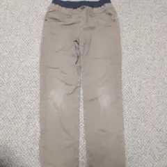 ウエストゴム ベージュ ストレートパンツ 150