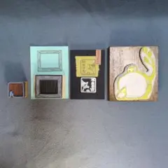 消しゴムはんこのメッセージスタンプセット(手作り作家作品)