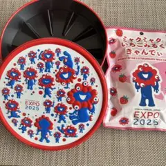 EXPO 2025 ミャクミャククッキー缶　空缶 いちごみるくきゃんでぃ