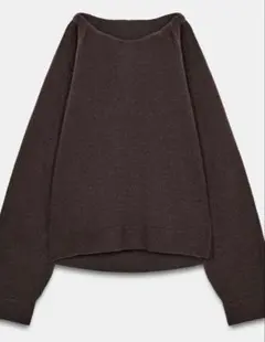 ZARA BENITO ANTONIO リネン＆ウールクロップドフィットセーター 