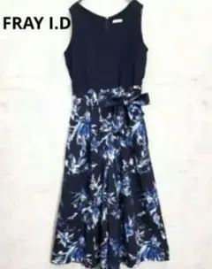 美品FRAY I.D ノースリーブ オールインワン パンツ　サイズ1花柄切り替えのサムネイル