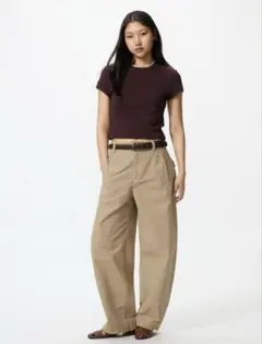 UNIQLO ジャージーバレルレッグパンツ