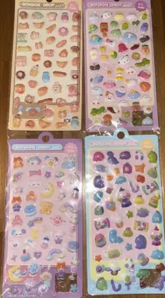 【新品】3D ぷくぷく 6枚 シール帳 　シマエナガ　かわいい　人気