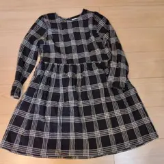 ペアマノン チェック柄 ワンピース 150