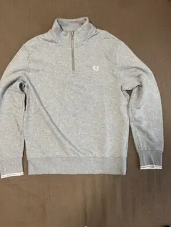 FRED PERRY グレー ハーフジップ スウェット Lのサムネイル