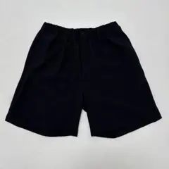 無印 風を通すショートパンツ Mサイズ 黒（ブラック）②のサムネイル