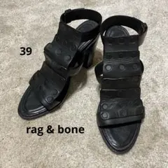 rag & bone newyork ヒールサンダル 黒 39 ラグ ボーンのサムネイル