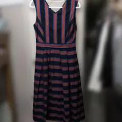 【SALE】ストライプ柄 ノースリーブ グレースコンチネンタル