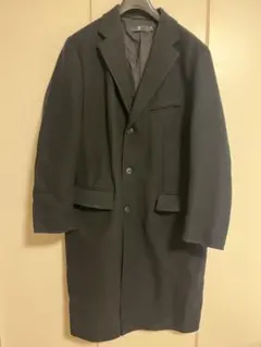 ユニクロ +J ウールブレンド チェスターコート 黒　XXL 432642