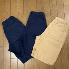 UNIQLO ツイルショートパンツ 3枚セット150