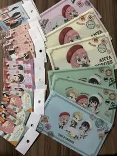 SPY×FAMILY セブンイレブン配布 ファイル 4種6枚 + シール 4種