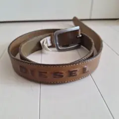 DIESEL ブラウンレザーベルト Mサイズのサムネイル