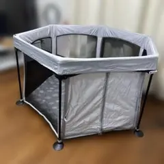 【日本育児】洗えてたためるポータブルベビーサークル　箱付き