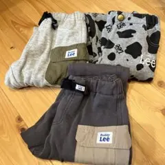 裏起毛パンツ120cm 3着