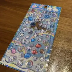 ぷくぷくあわわちゃん　プチドロップステッカー　ボンボンドロップシール　うるちゅる