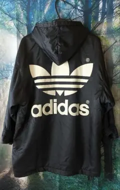 adidas 90s ヴィンテージ ビッグトレフォイル ベンチコート 裏ボア