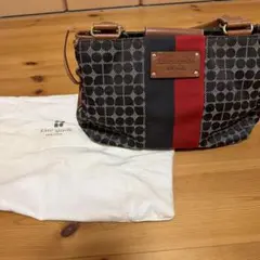 レザーハンドバック シグネチャーキャンバストートバッグ
