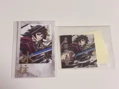 冨岡義勇 箔押し チェキ風ブロマイド ステッカー 幕間画集表紙 WEBくじ