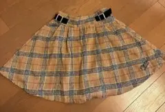 LOVE TOXIC チェック柄フレアスカート